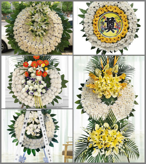 山东济宁泗水县大黄沟乡西崇义村花圈速递